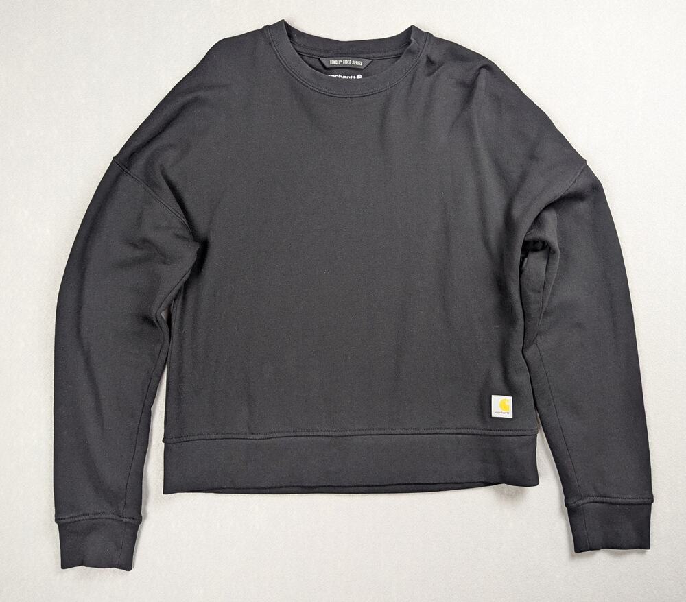Carhartt Women's TENCEL Fiber Series Sleeve Graphic Sweatshirt - Black, Size S